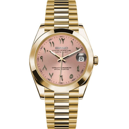 Datejust Mod -  Arabic Gold Baby Pink