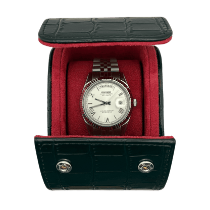 Crocodile Leather Watch Roll