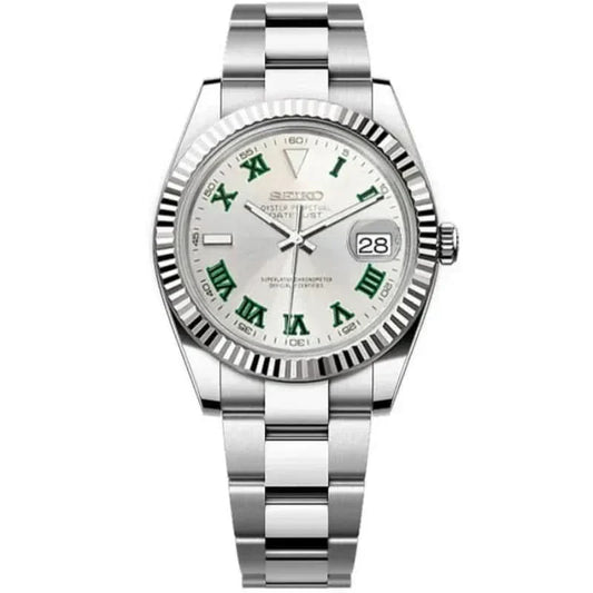 Datejust Mod - Silver Wimbledon