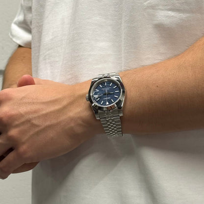 Datejust Mod - Palm Leaf Smooth Blue